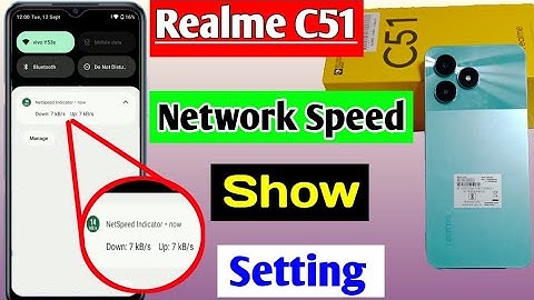 Realme C51 me network speed show kaise kare | how to show network speed Realme C51
