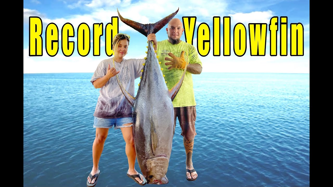 Biggest AHI YELLOWFIN TUNA in HAWAII Trolling so far 170LBS YouTube