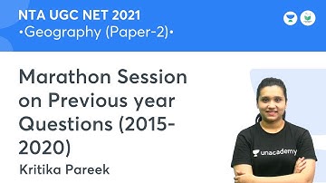 Marathon Session on Previous year Questions (2015-2020) | NTA UGC NET JRF 2021 | by Kritika Pareek