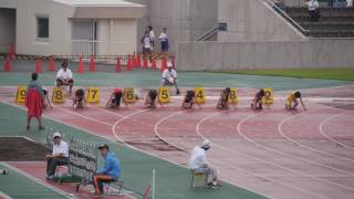 20130729群馬中学総体陸上女子1年100m準決勝3組