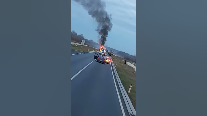 Brcko obilaznica gori kombi