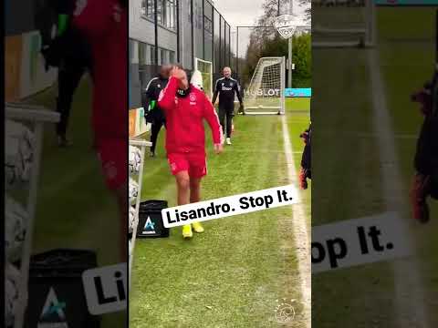 Insane Lisandro Martínez Skill From Behind The Goal #shorts #ajax #soccer #football #freestyle