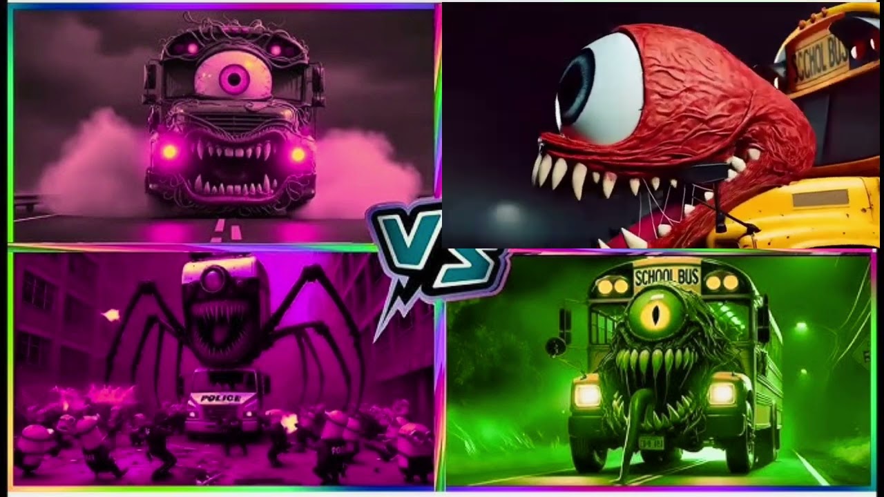 ℹ️ 🚀 EPIC Tiles Hop Battle | School Bus vs Train Eater (Impossible!)