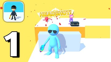 Sniper Runner Gameplay walkthrough (Level 1 - 30) Part 1 [Android / IOS]