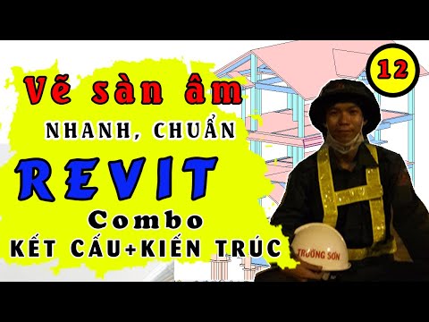 Tự học revit | Revit kết cấu | Revit kiến trúc | vẽ sàn âm trong revit | BIM Edu #12