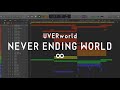 【DTM】『 UVERworld / NEVER ENDING WORLD (SE) 』完全再現 打ち込み  耳コピ