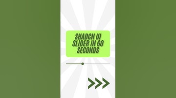 ShadCN UI Slider in 60 Seconds #programming #shadcn #ui #slider #nextjs