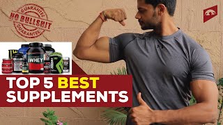 TOP 5 BEST SUPPLEMENTS FOR MUSCLE GAIN AND FAT LOSS ||