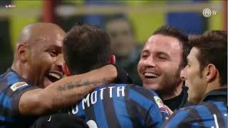 Inter-Parma 5-0  2011-12 con doppietta di Milito