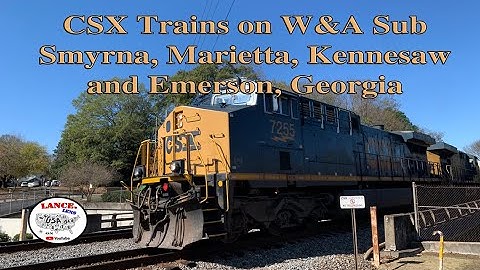 CSX Trains, NB & SB on W&A  / Smyrna, Marietta, Kennesaw & Emerson, Georgia
