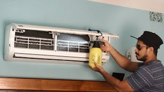 How to Clean an Air Conditioner  Servicing AC at Home Without removing front cover of indoor unit.