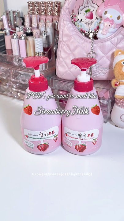 Kwailnara strawberry milk body lotion duo #wonyoungism #pink #kbeauty #skincare #strawberry #cute