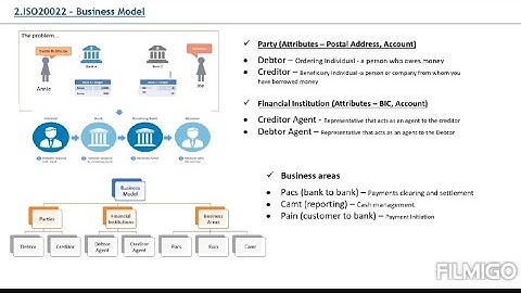 ISO 20022 Migration - Business Model - Parties Involved and Business Areas 💵💌