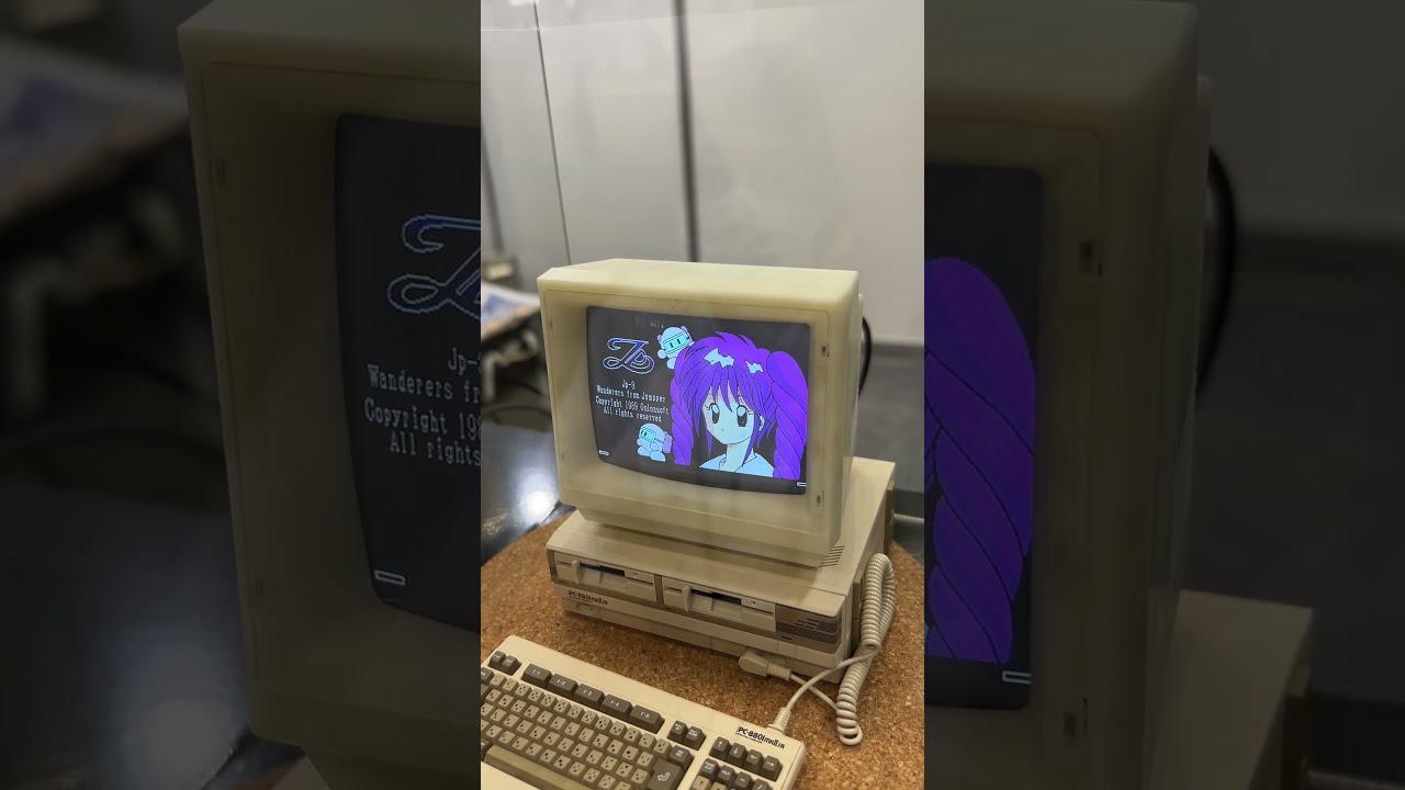 PasocomMini PC-8801mkIISRの動作デモ - YouTube