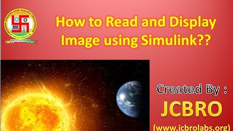 How to read and display image in simulink??