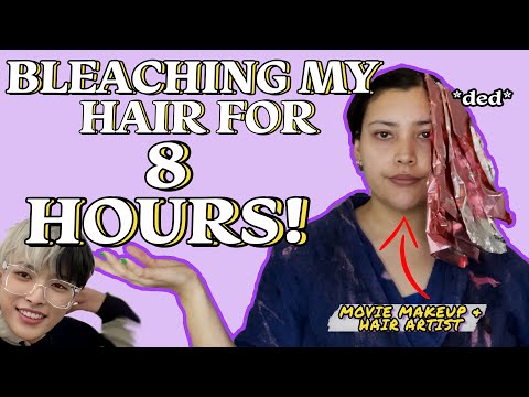 Ateez Made Me Do It! | Bleaching My Black Hair To White Because I Love Hongjoongs Hair!