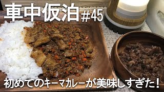 【車中仮泊】道の駅みなべうめ振興館【車中飯】絶品キーマカレー【関西への旅45】