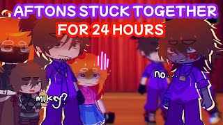 Afton Family Stuck In a Room For 24 Hours | FNAF | Afton Family | Gacha Club | My AU