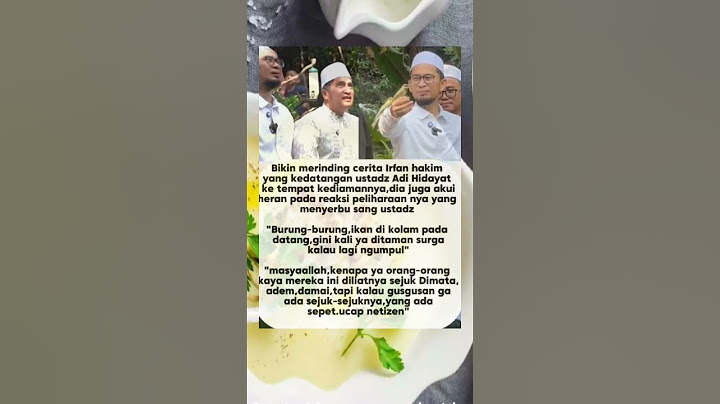 Hewan peliharaan irfan hakim menyambut kedatangan ust Adi Hidayat