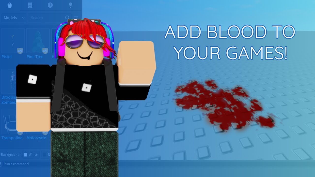 How To Make A Blood Splatter When You Die In Roblox Studio Working 2020 Youtube - roblox blood in a clear background