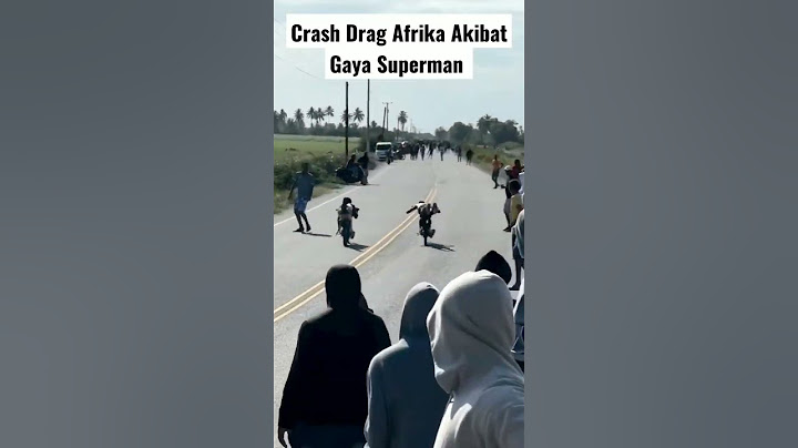Crash Drag Afrika Akibat Gaya Superman #drag #dragafrika #dragbike #crash
