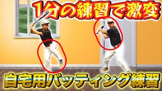 毎日1分で強打者！時間も場所もない人でも自宅で簡単にできるバッティング練習