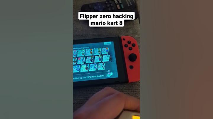 Flipper Zero hacking Mario kart 8