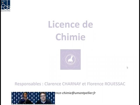 Présentation de la Licence Chimie