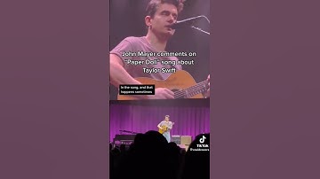 Thumbnail of John Mayer comments on the 'Paper Doll' song about Taylor Swift while performing.