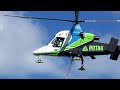 ROTAK Helicopter Services Kaman K-1200 K-MAX & MD-600N working on power lines after Hurricane Maria