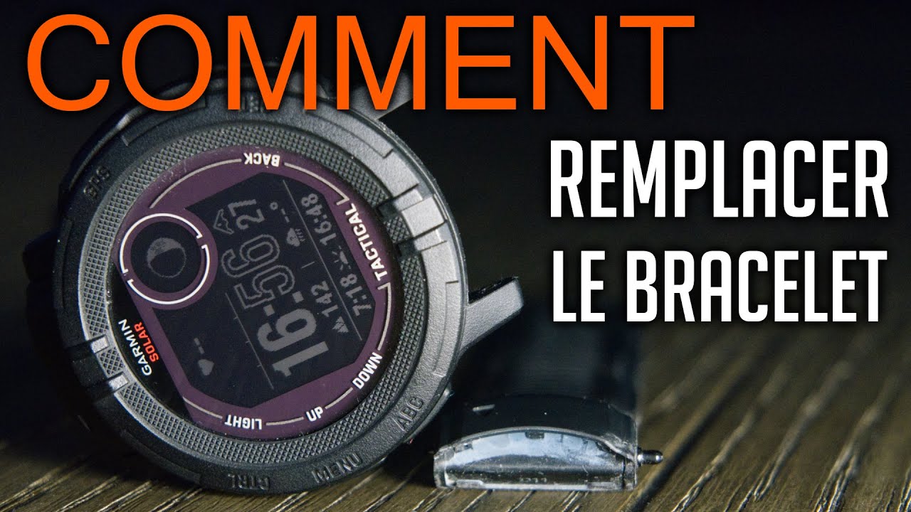 Comment remplacer la bracelet de la montre Garmin Instinct 