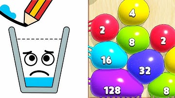 Satisfying Mobile Gameplay 2024... Happy Glass vs Blob Merge 3d, ASMR Gameplay