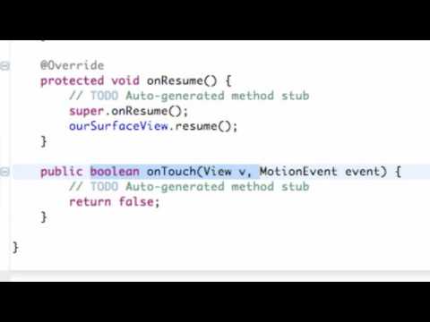 Android Application Development Tutorial   71   Setting up the OnTouch Method