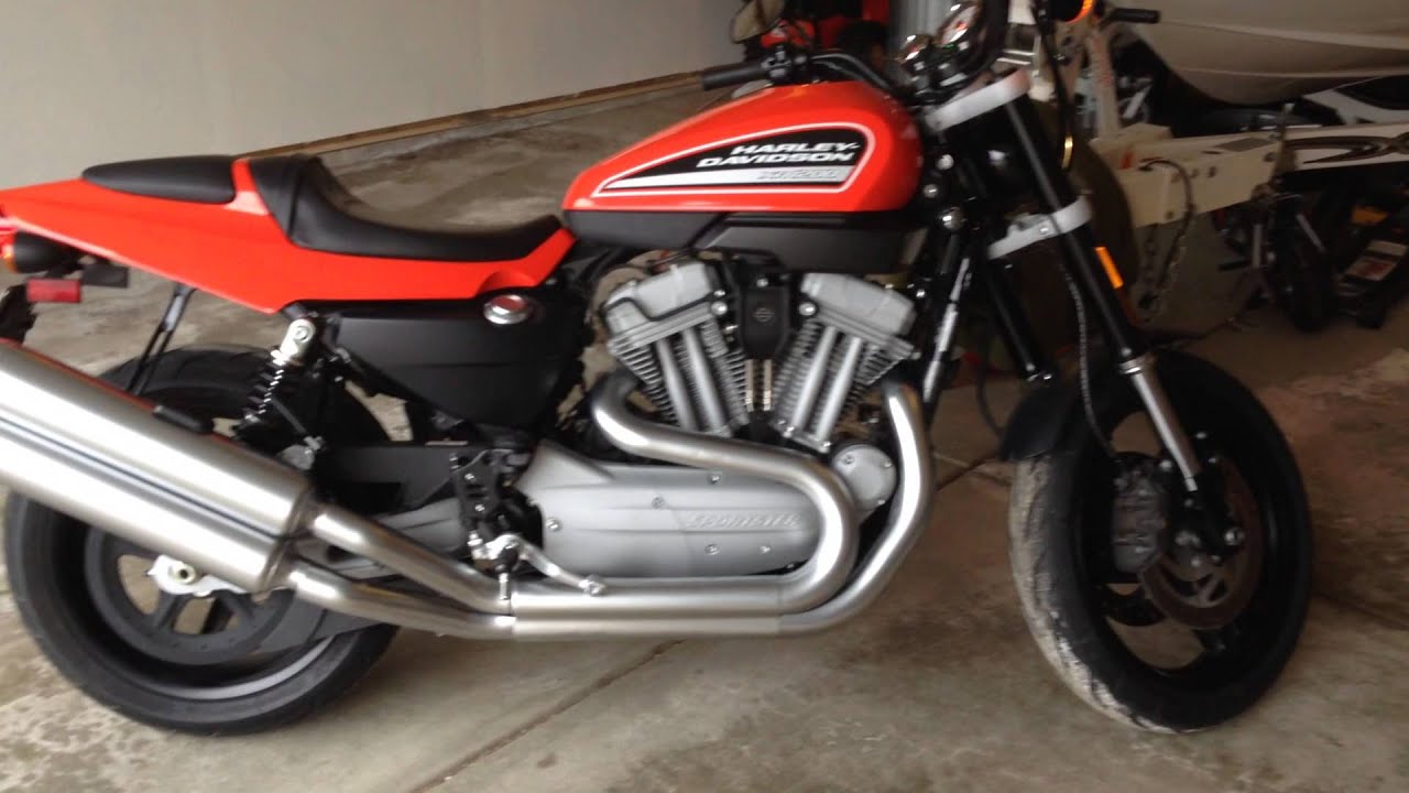 2009 Harley Davidson XR1200 sportster stock exhaust YouTube