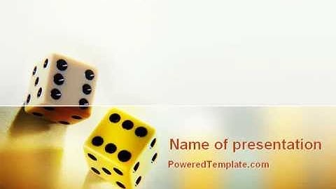 Probability PowerPoint Template by PoweredTemplate.com