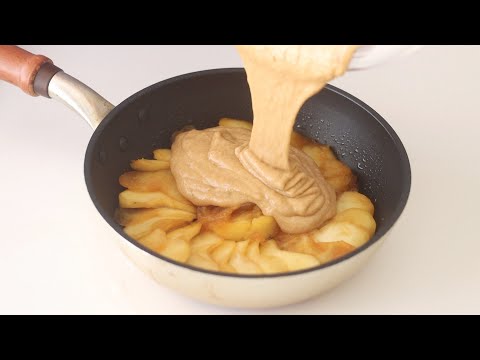 フライパンで作るりんごのケーキの作り方 Flying-pan Apple Cake｜HidaMari Cooking