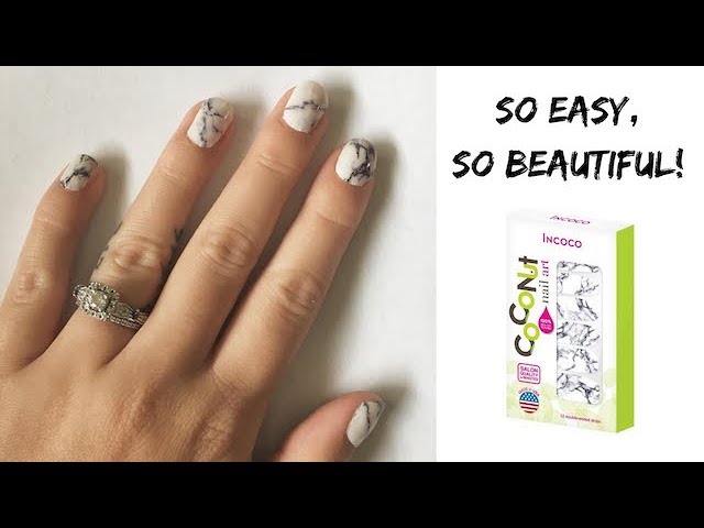 Marble Nail Art Incoco Coconut Nails Youtube