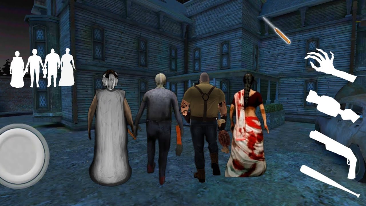 Playing as granny, grandpa, Mr Meat and Kamla in granny 3 part-2