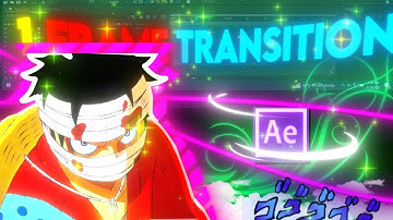 1 Frame Transition | AFTER EFFECTS TUTORIAL #amv