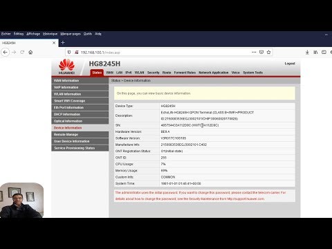 URL filtré sur HUAWEI HG 8245H مراقبة روتر