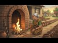 Grandmother making a clay pot | Relaxing Village ASMR | Ghibli Style