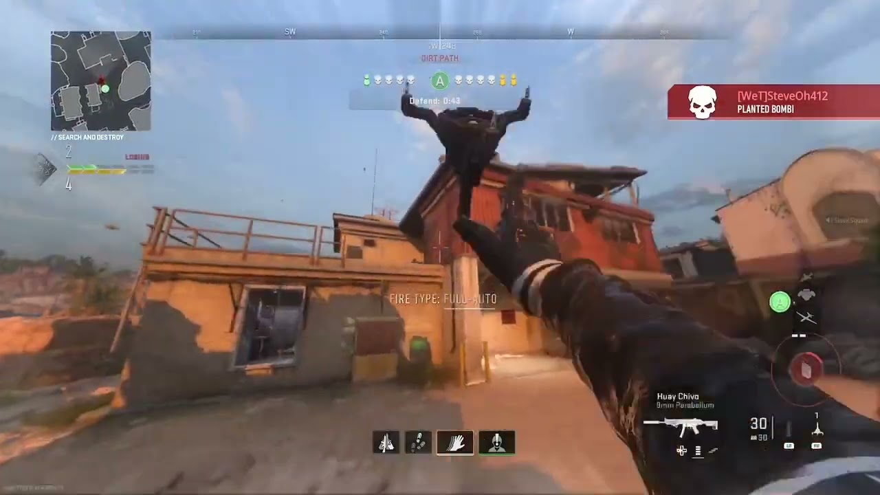 1v4 clutch up SnD MW2 - SteveOh