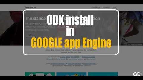 03. Google app engine installation for ODK 2018
