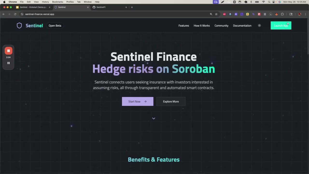 Sentinel Protocol - Flight Delay Insurance
