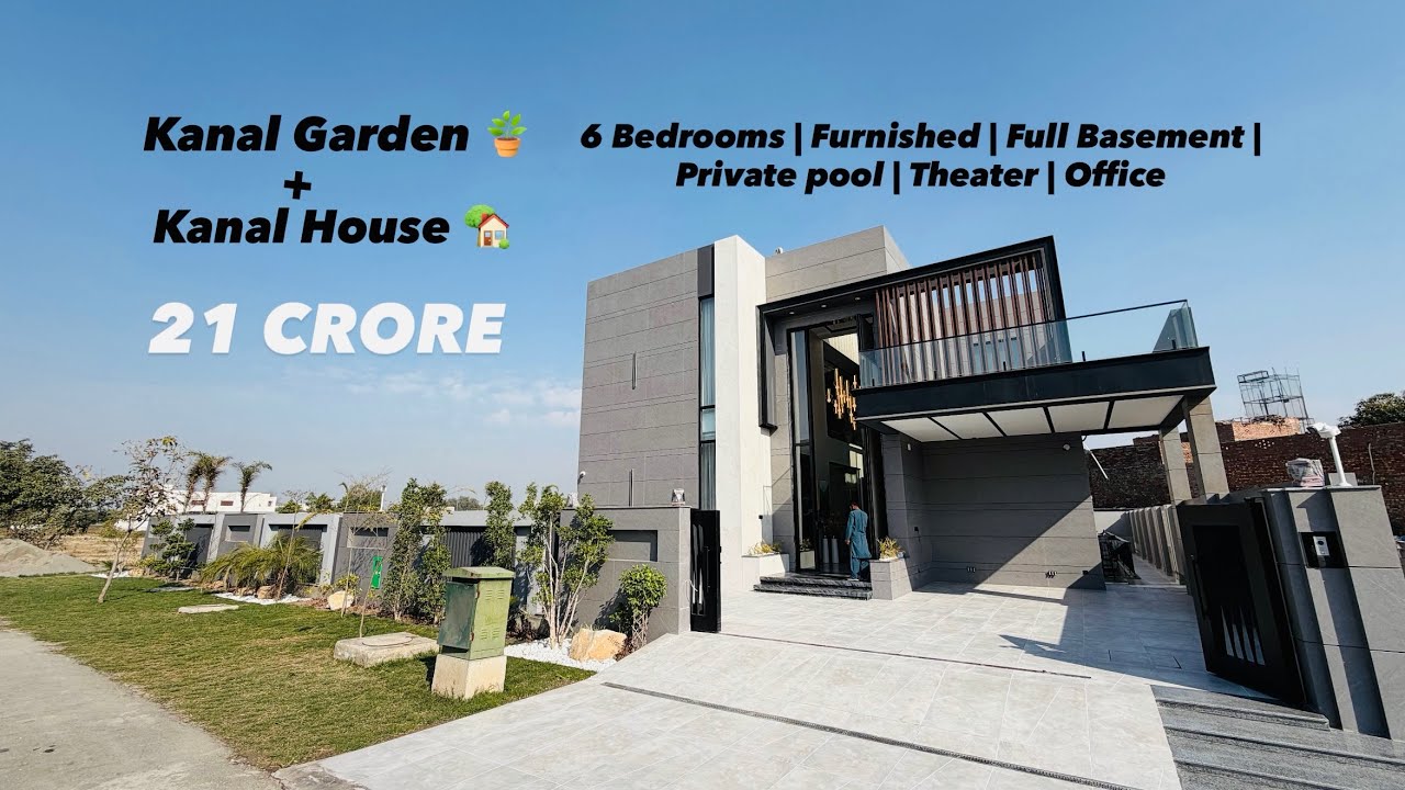 Inside 21 crore 2 kanal house | Kanal Garden 🪴 | Kanal full furnished 6 Bedrooms House near Raya