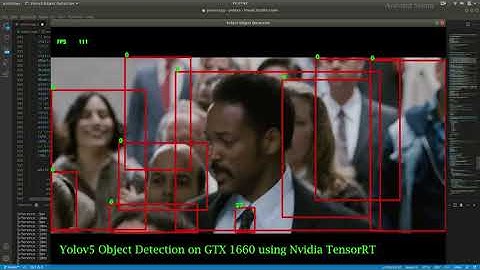 yolov5 Object detection with TensorRT | Test video 1