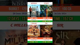 Kuberaa vs Raayan vs Captain Miller vs Vaathi | Box office collection comprison | #kuberaa #dhanush