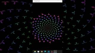 YouTube Title: Spiral Flower Bloom Illusion 🌸 | Floral spiral animation #flower #coding #shorts