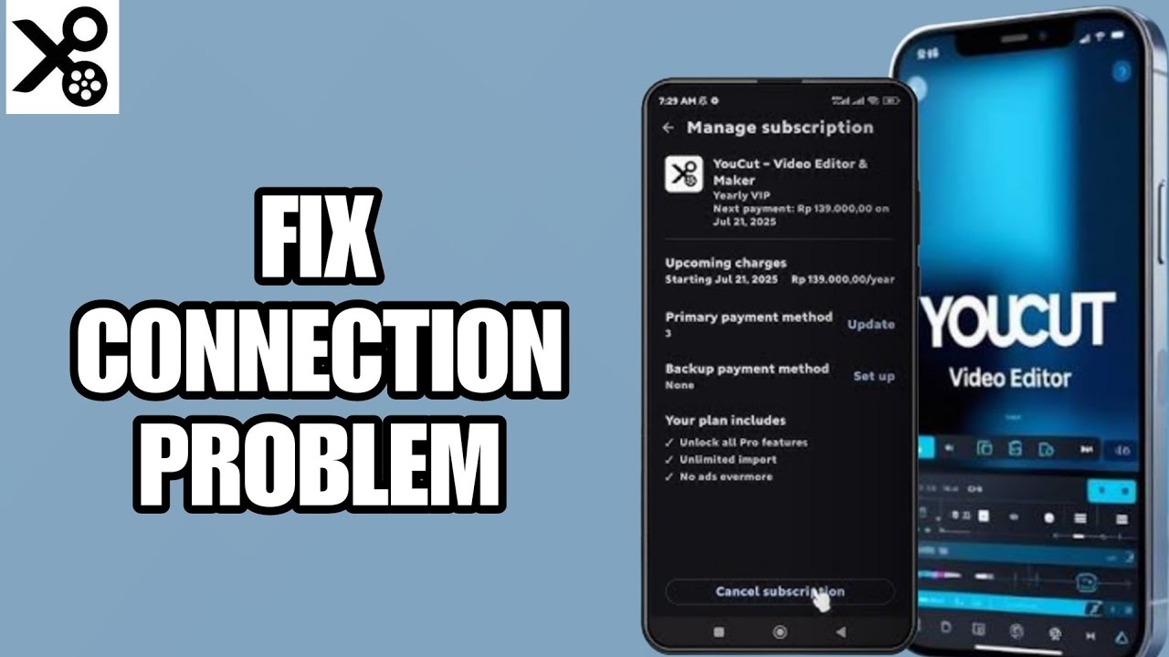 Как исправить и решить проблему с подключением в приложении YouCut | Пошаговая инструкция