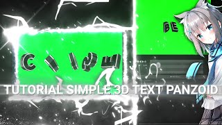 Tutorial Advance 3D Text Panzoid Like After Effect 😱😳😱🗿